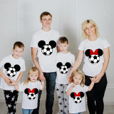 Family Matching Clothing Top Parent-kids Cartoon Mice Soccer Family T-shirts