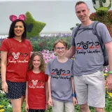 Family Matching Clothing Top Parent-kids Cartoon Mice 2023 Family Vacation Family T-shirts