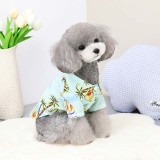 Pet Dog Cloth Pomeranian Palm Print Shirt Puppy Cloth
