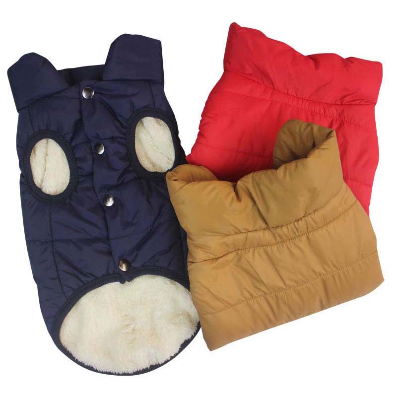 Pet Dog Cloth Winter Cotton Fleece Vest Coat Puppy Cloth
