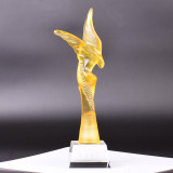 Eagle Resin Style Crystal Trophy Optical Award
