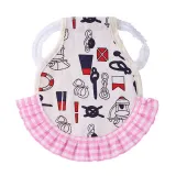 Pet Poultry Elastic Lace Strap Printed Chicken Apron Vest