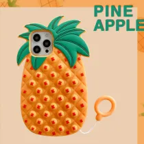 Pop It Fidget Toys Yellow Pineapple Soft Silicone iPhone Case For iPhone 12 11 Pro Max 12