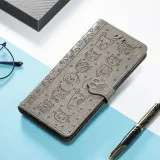 Leather Printed Animal Paw Flip Wallet Drop Proof Phone Case for iPhone13 12 11 Pro Max