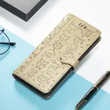 Leather Printed Animal Paw Flip Wallet Drop Proof Phone Case for iPhone13 12 11 Pro Max