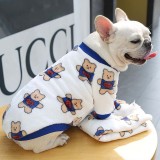Pet Small Dog Cloth Bull Flannel Keep Warm Strawberry Bear