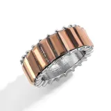 Silver Geometric Zircon Fashion Jewelry Inlaid Diamond Women Ring