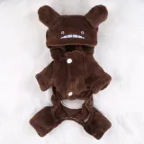 Pet Dog Clothes Cartoon Totoro Hoodie Flannel Sleepwear With Hat