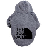 Pet Dog Hoodie Clothes The Dog Face Slogan Warm Sweater
