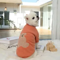 Dog Cat Clothes Coat Sweater Cartoon Bear Undershirt