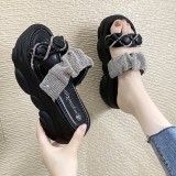 Women Platform Bare Instep Sports Slipper Sandals
