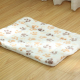 Printed Dog Paw Dog House Mat Dog Blanket Pet Blanket Cushion