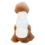 Pet Dog Cloth Solid Color Hooded Sweatshirt Puppy Cloth