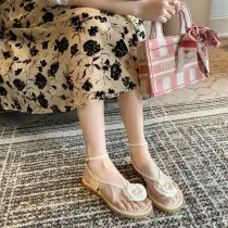 Women Flower Boho Bohemia Flip-Flops Leisure Fltaform Sandalias
