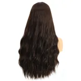 Women Long Wavy Hair Wigs Middle Parting Curly Wig