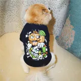 Pet Dog Cloth Teddy Hamburger Printed Vest