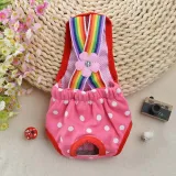 Pet Dog Sanitary Physiological Cute Rainbow Strap Puppy Underwear Diapers