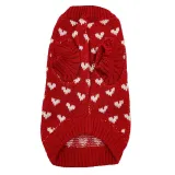 Pet Dog Cloth Love Heart Sweater Dalily Outgoing Suit