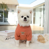 Dog Cat Clothes Coat Sweater Cartoon Bear Undershirt