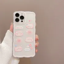 Cute Pink Pig Phone Case for iphone13 12 11 Pro Max