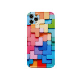 Printed Tetris Pattern Drop Proof Phone Case for iPhone13 12 11 Pro Max