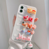 Cartoon 3D Rabbit Bear Phone Case for iphone13 12 11 Pro Max