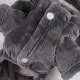 Pet Dog Clothes Cartoon Totoro Hoodie Flannel Sleepwear With Hat