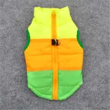 Pet Dog Color Stitching Winter Cotton Vest Puppy Cloth
