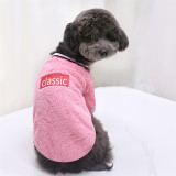 Pet Dog Classic Slogan Soft Clothes Fleece Cat Warm Coat