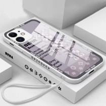 Cartoon Plaid Gloomy Bear Phone Case for iphone13 12 11 Pro Max
