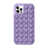 Pop It Fidget Toys Pure Color Soft Silicone iPhone Case For iPhone 12 11 Pro Max 11