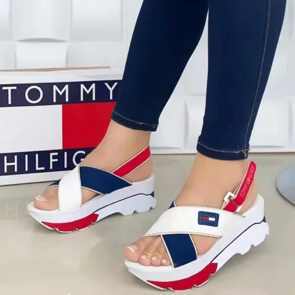 Outdoor Ankle Buckle Strap Women Platform Chunky Sandals