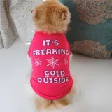 Pet Dog Cloth Teddy Hamburger Printed Vest