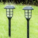 Outdoor Small Plastic Garden Light Waterproof Plastic Lighting Floor Lamp Solar Light