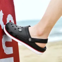 Women Closed Toe Hollow Out Flat Non Slip Sandals