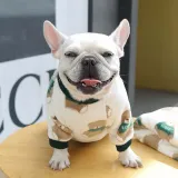 Pet Small Dog Cloth Bull Flannel Keep Warm Strawberry Bear