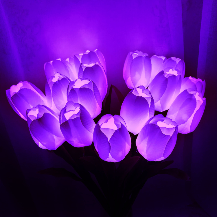 Tulip Lights Simulation Night Lamp Decorative Lawn Light Festival Holiday Lighting