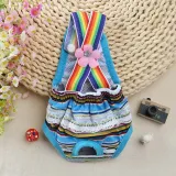 Pet Dog Sanitary Physiological Cute Rainbow Strap Puppy Underwear Diapers