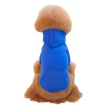 Pet Dog Cloth Solid Color Hooded Sweatshirt Puppy Cloth