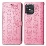Leather Printed Animal Paw Flip Wallet Drop Proof Phone Case for iPhone13 12 11 Pro Max