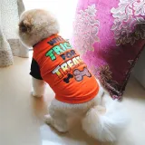 Pet Dog Cloth Teddy Hamburger Printed Vest