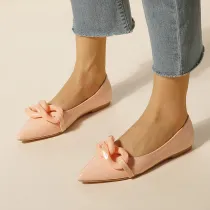 Women Flat Pointed Toe Kitten Flat Shoes
