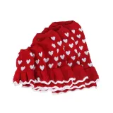 Pet Dog Cloth Love Heart Sweater Dress Dalily Outgoing Suit