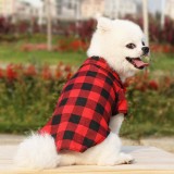 Pet Dog Cloth Lattice Bow Tie Prince Puppy Cloth