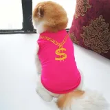 Pet Dog Cloth Mesh Dollar Breathable Printed Puppy Cloth