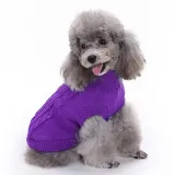 Pet Dog Cloth Solid Color Keep Warm Sweater Puppy Cloth
