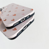 Printed Love Heart Pattern Drop Proof Phone Case for iPhone13 12 11 Pro Max