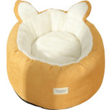 Pure Color Flannel Warm Dog Bed Pillow Pet Nest