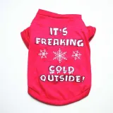 Pet Dog Cloth Teddy Hamburger Printed Vest