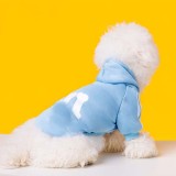 Pet Dog Cloth Bones Printed Hooded Sweatsghirt Puppy Cloth